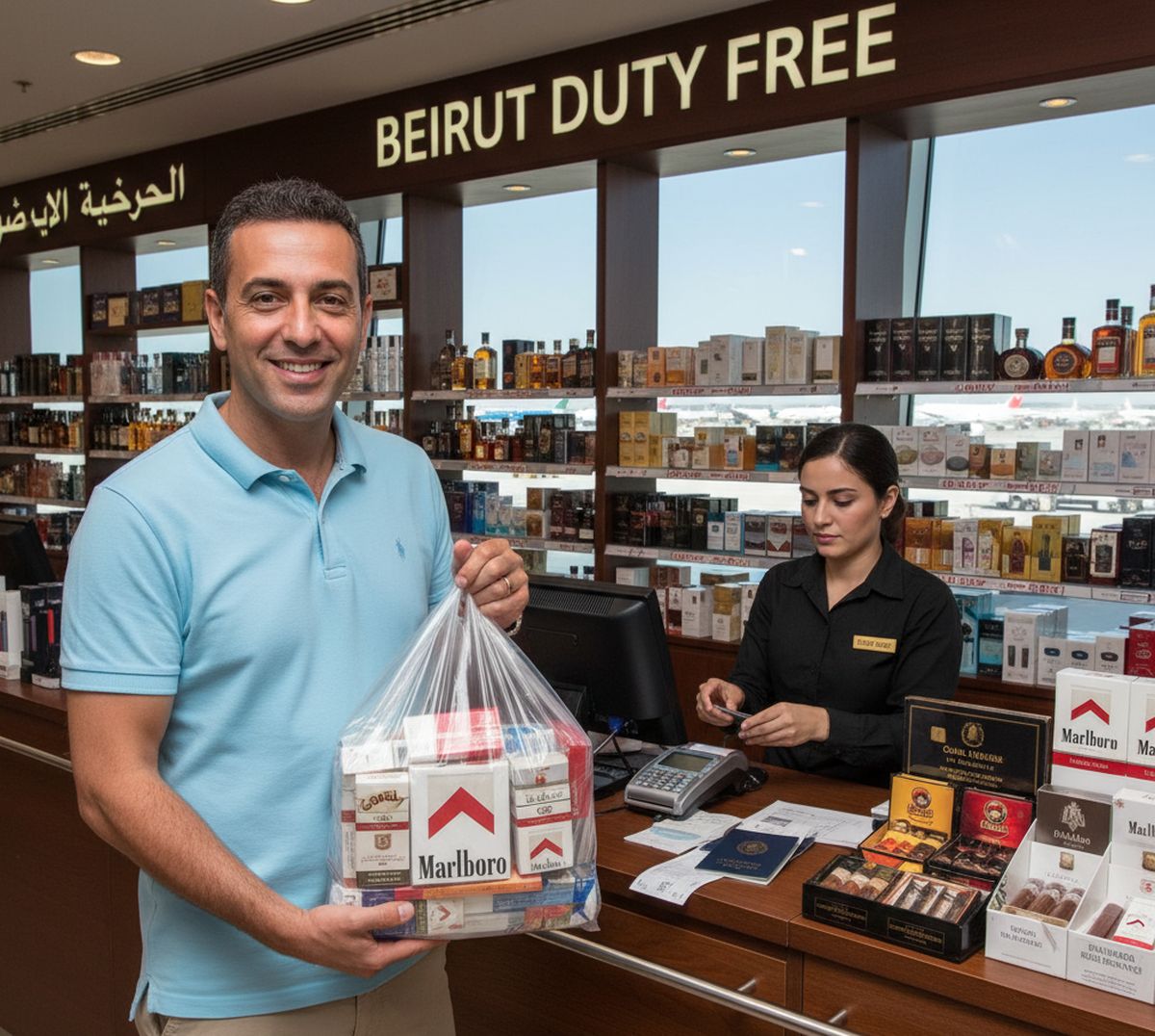 Prix cigarettes duty free Beyrouth